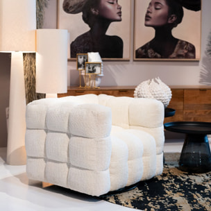 Fauteuil pivotant Armand crème Kare Design