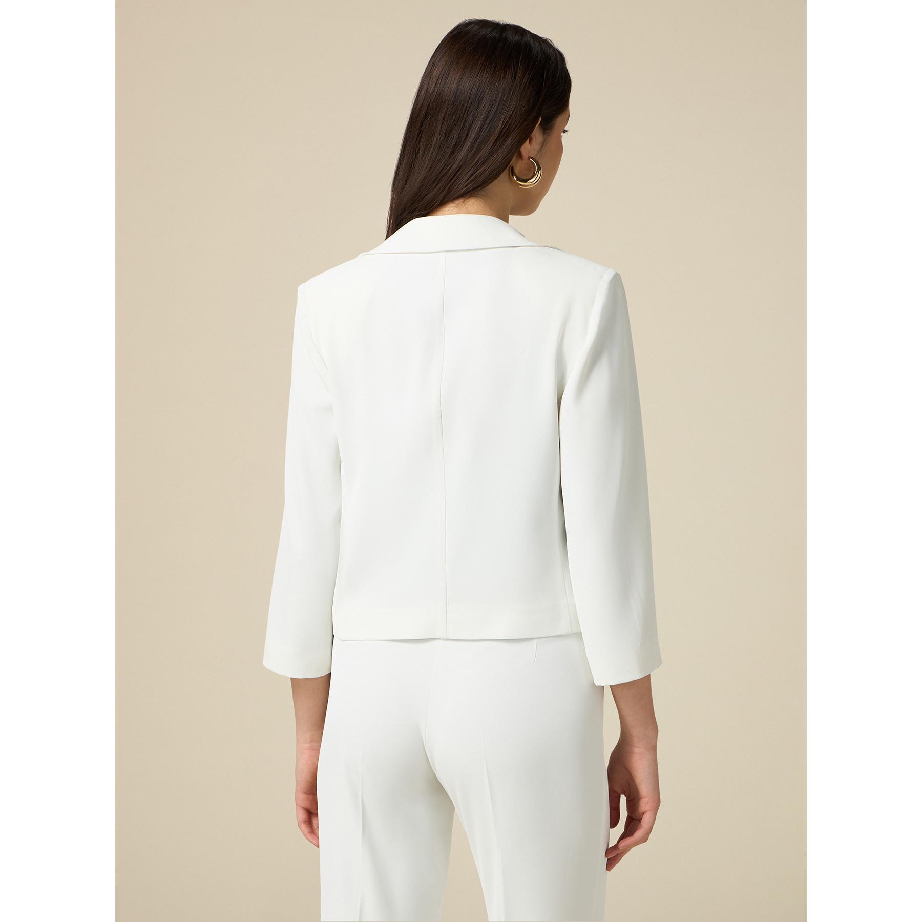 Oltre - Chaqueta blazer corta - Blanco