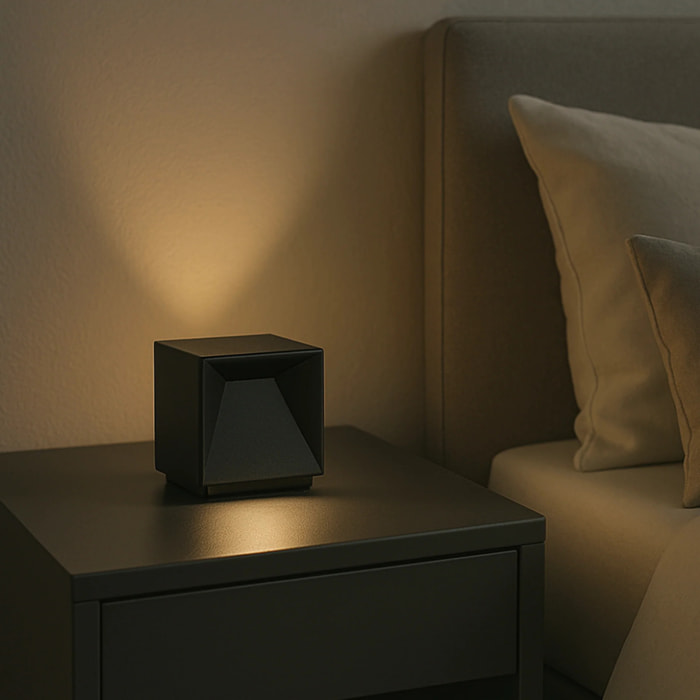 Lampe chevet sans fil CUBOX H10CM
