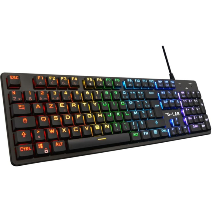 Clavier gamer THE G-LAB KEYZ- PLATINIUM FR