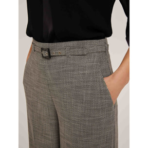 Motivi - Pantaloni palazzo con cinturino - Grigio