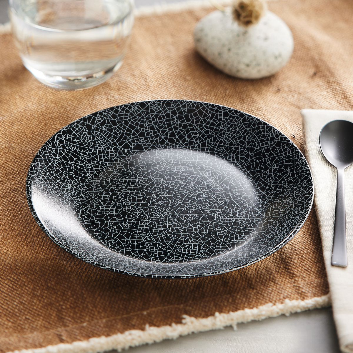 Piatto da dessert nero 18 cm Zoe - Luminarc