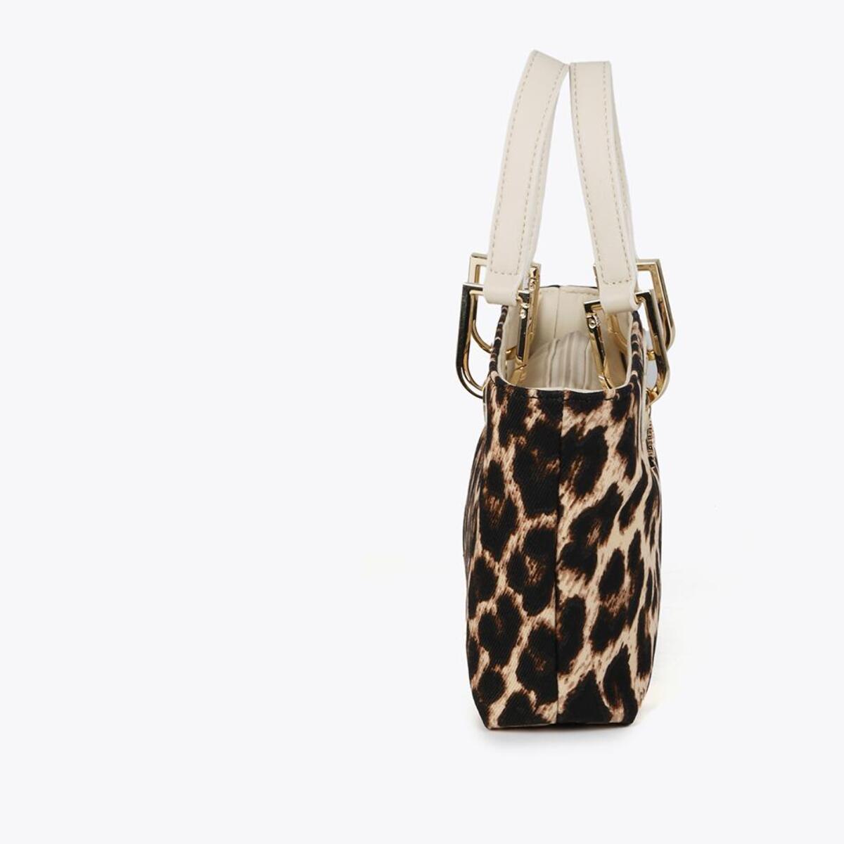 Mini borsa shopper stampa animalier