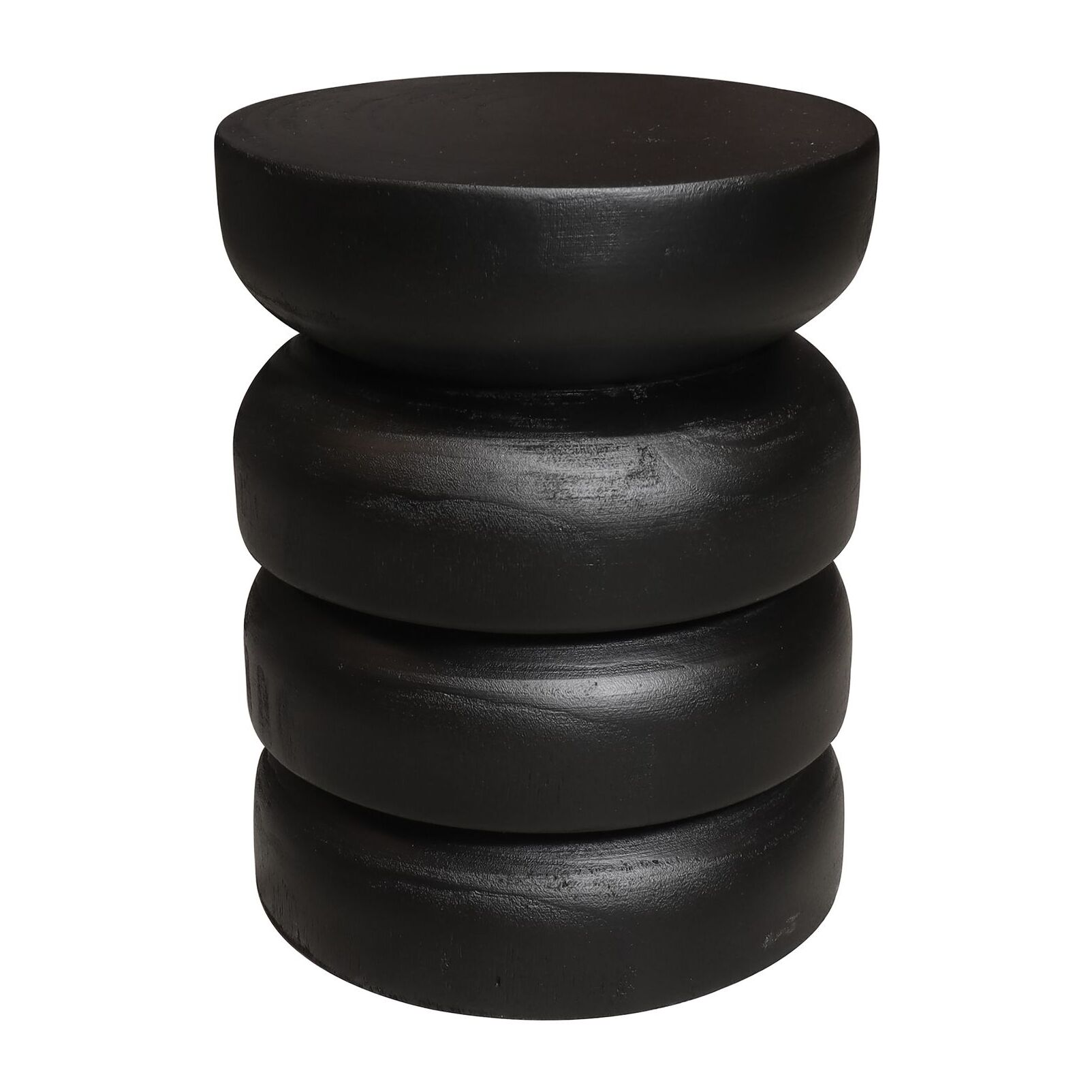 Meuble d'appoint en bois noir TAO