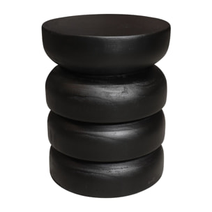 Meuble d'appoint en bois noir TAO