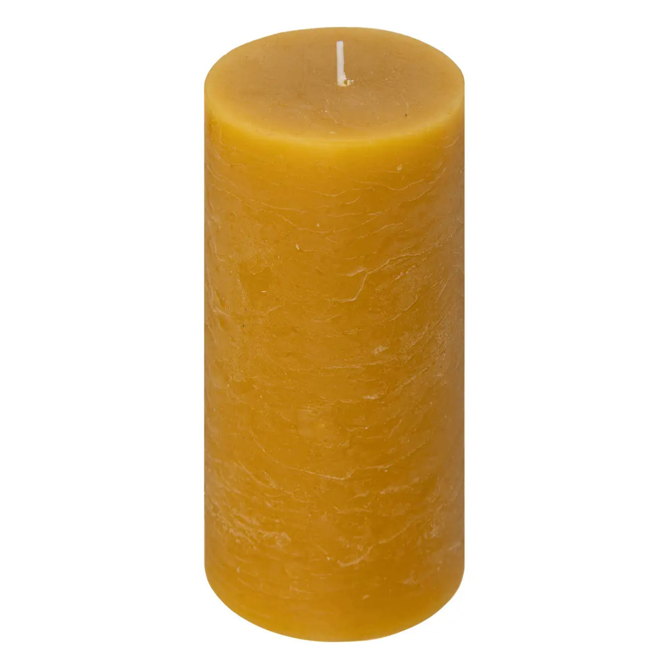 Bougie rustique - jaune - 445g