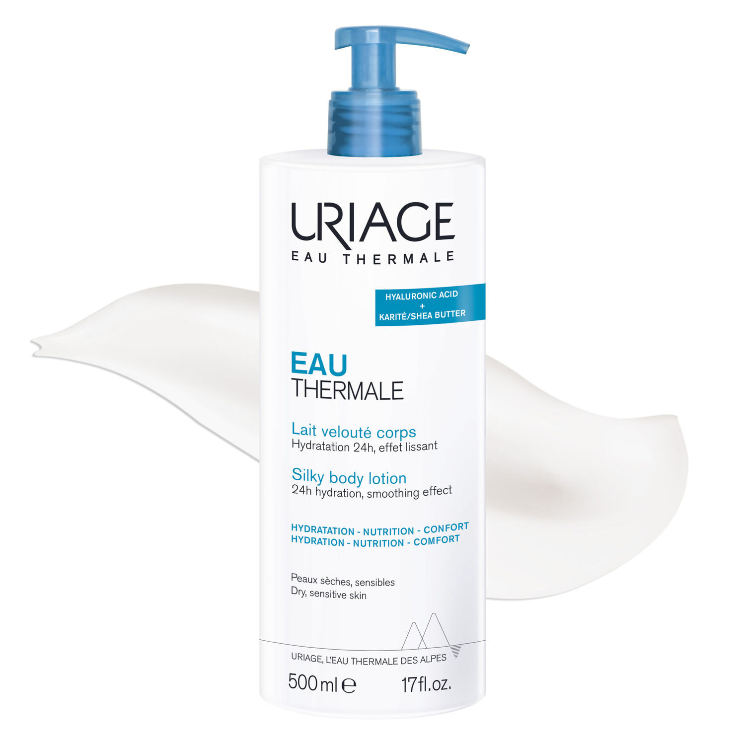 Eau Thermale - Lait Velouté Corps - Hydratation 24H, Effet Lissant