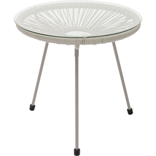 Table d'appoint Acapulco Mono beige Kare Design