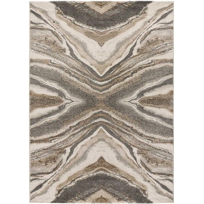 WEIMAR Alfombra abstracta de pelo corto beige, varias medidas disponibles.