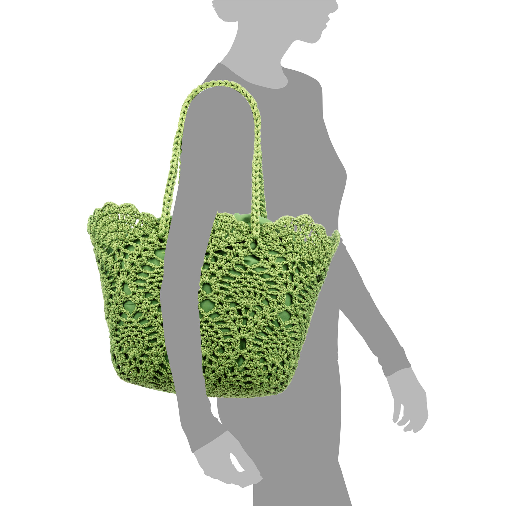 Zelbio bolso de hombro mujer. Fabricado en algodón.