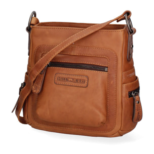 Borsa a tracolla  da uomo In Vera pelle Made in Italy 23x21x10 cm