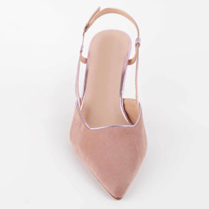 Zapato De Tacón - Rosa - Altura: 6 Cm