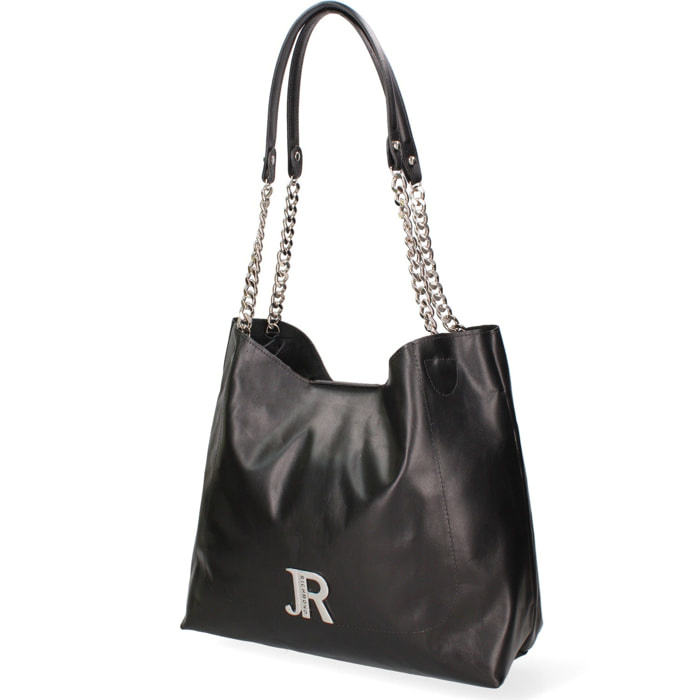 Borsa a spalla da donna Made in Italy - Modello Solara Chic - Vera pelle - 34.0 x 31.0 x 15.0 cm