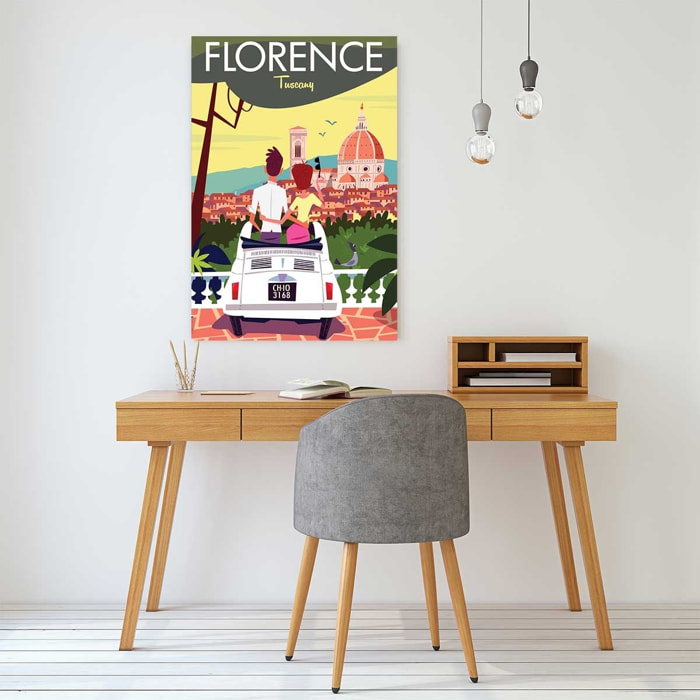 Tableau voyage à Florence Toile imprimée