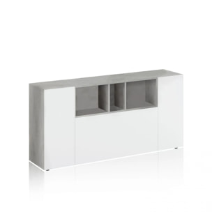 Aparador Coup Blanco Artik (Blanco Mate) - Gris Cemento