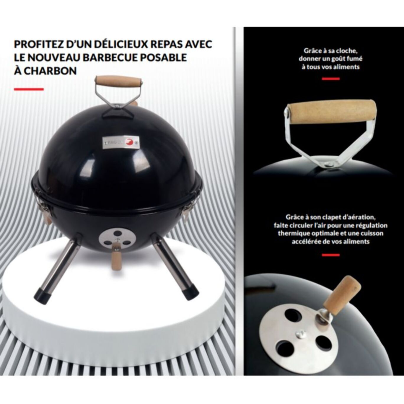Barbecue charbon FAGOR FG996 diam. 29cm
