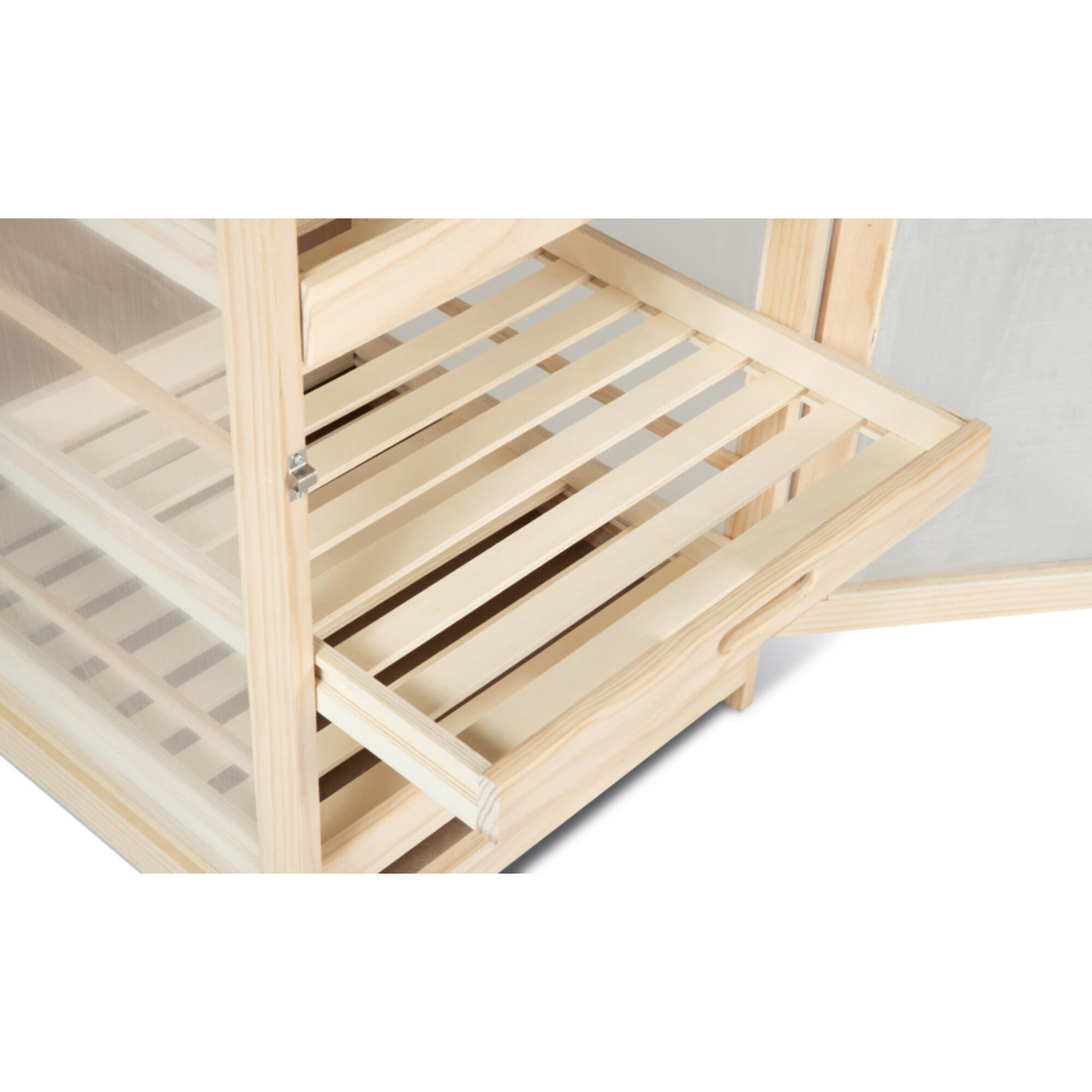 Légumier en bois 3 niveaux avec tiroirs amovibles