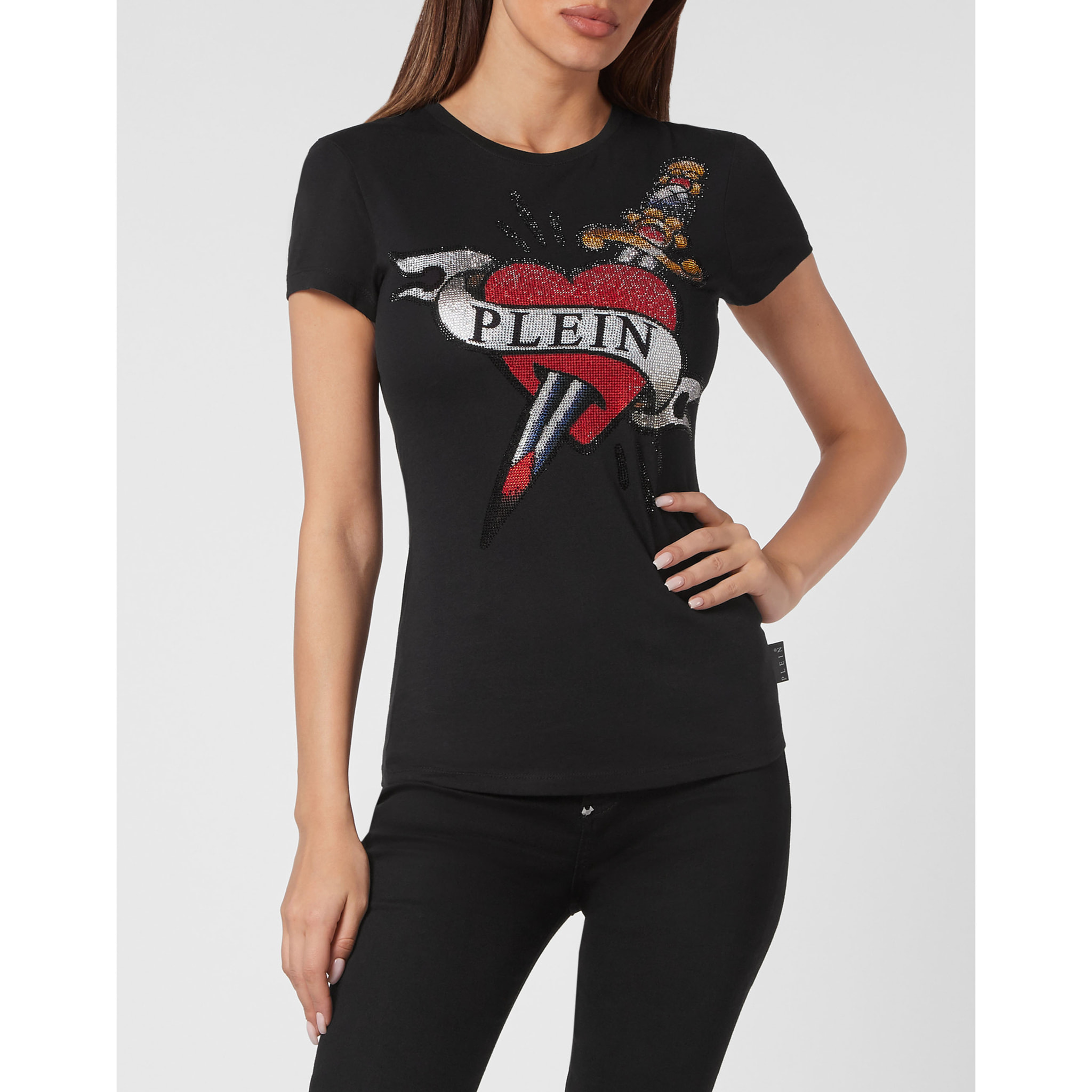 PHILIPP PLEIN Camiseta Cuello Redondo LOVE