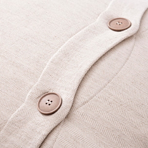 Set de 2 cojines con banda de 50x75cm 60%algodón, 20%lino y 20%tencel de 360gsm relleno con logo bordado scalpers home