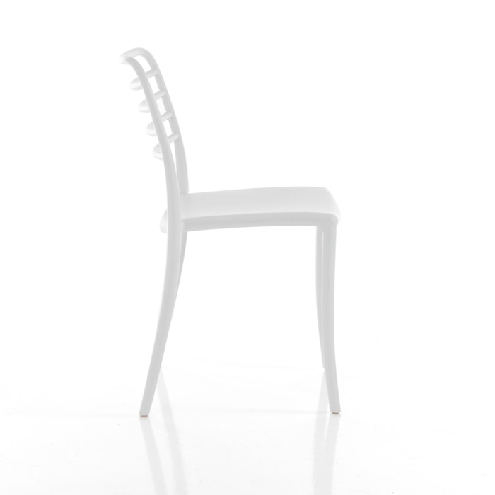 TOMASUCCI Set 4 sedie da interno / esterno JONAS WHITE Bianco