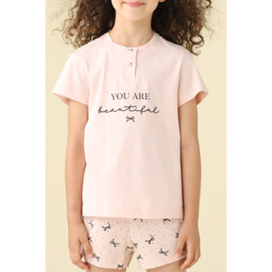 Pigiama bambina estivo in cotone. Noidinotte