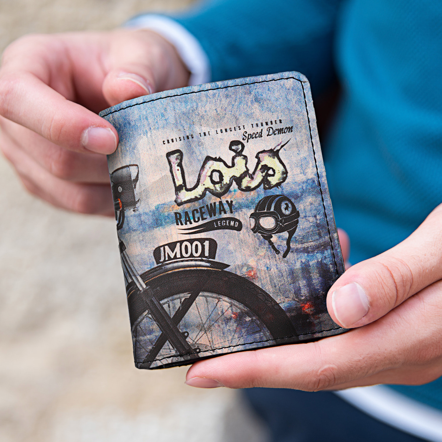 Cartera Hombre Sintetico Lois Rundle Negro