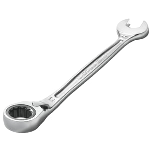 FACOM Clé Mixte à Cliquet Plate 7 mm - 467B.7 - Compact Et Réversible Par Levier