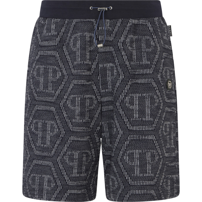 PHILIPP PLEIN Jacquard Shorts Monogram