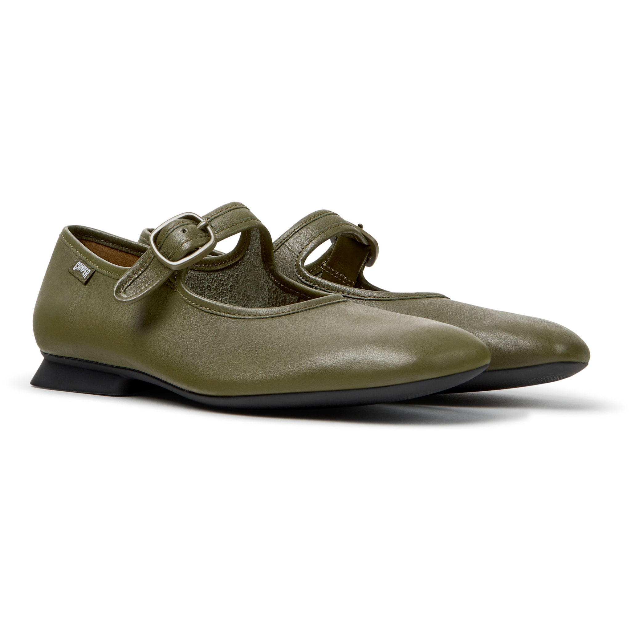 Bailarinas - CAMPER Casi Myra - Verde - Piel lisa