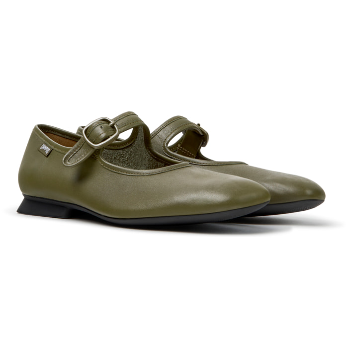 Bailarinas - CAMPER Casi Myra - Verde - Piel lisa