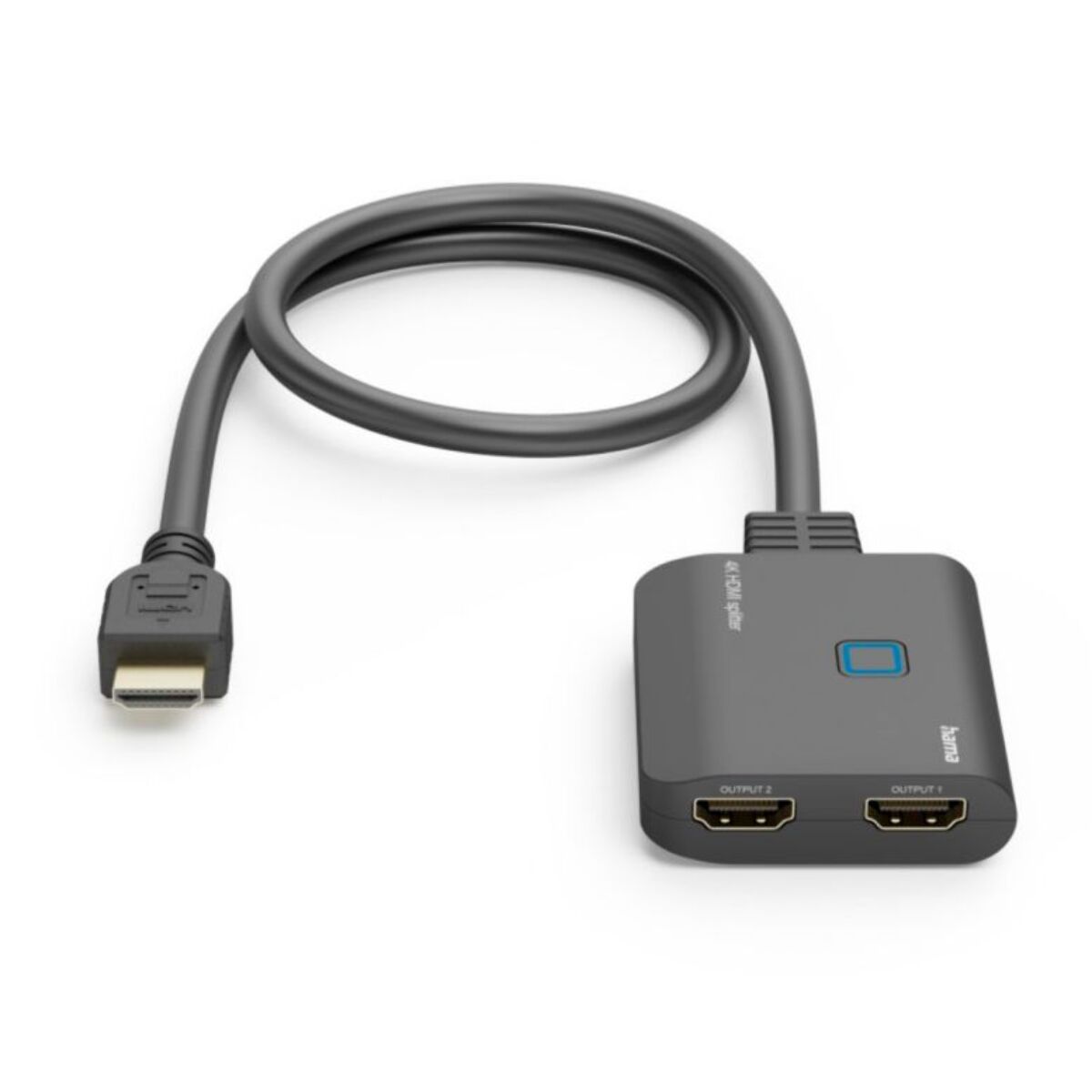 Hub HAMA HDMI M vers double HDMI F