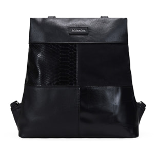 Mochila antirrobo negra con cremallera