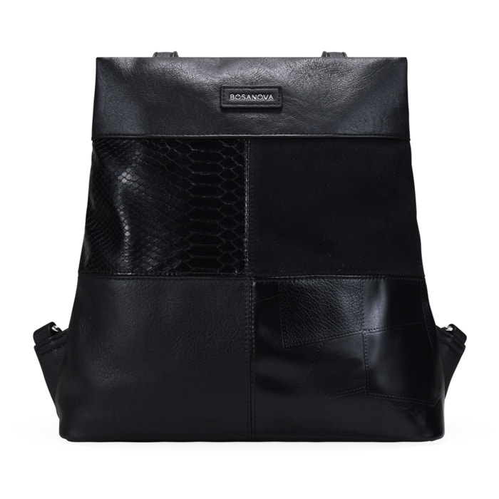 Mochila antirrobo negra con cremallera