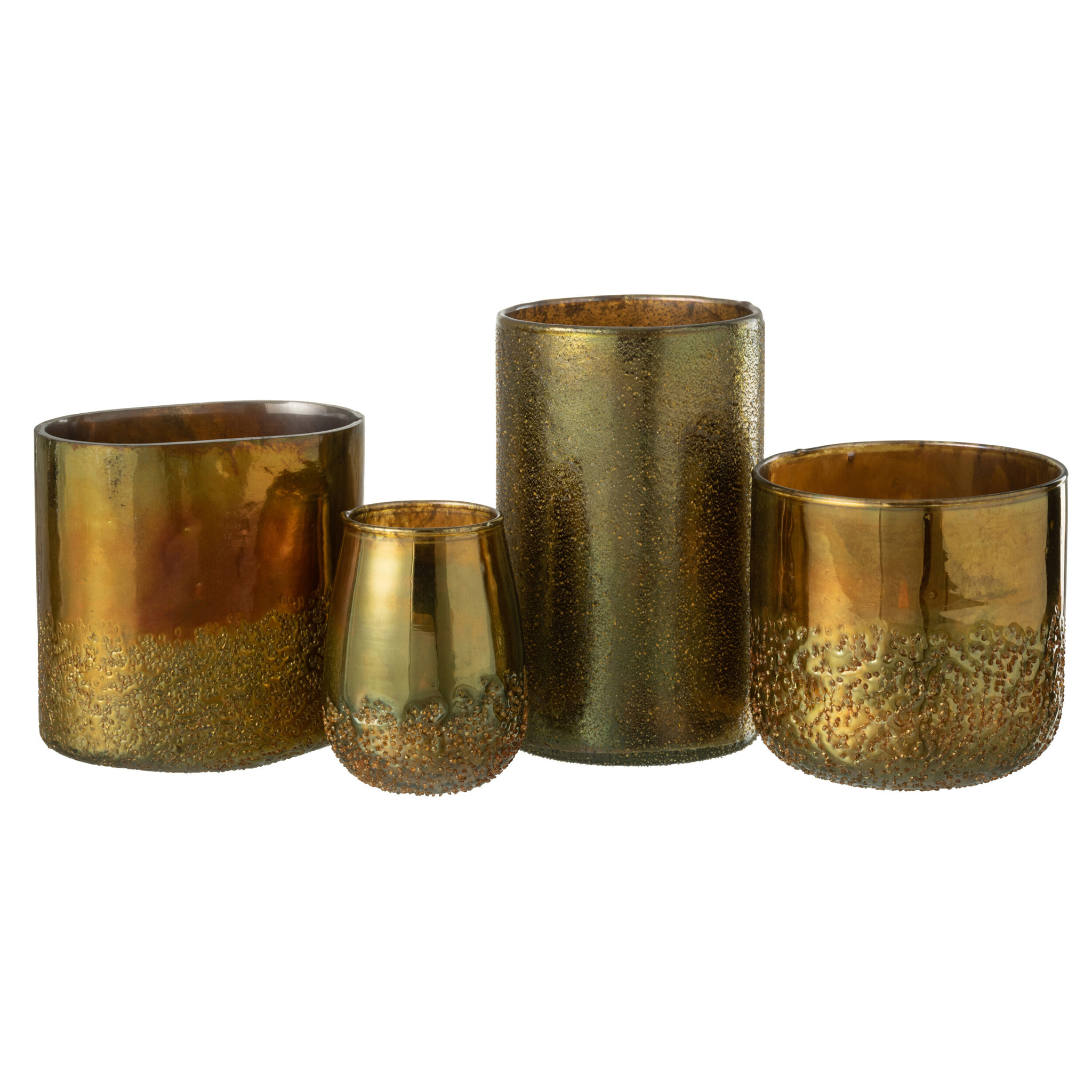 J-Line photophore Miroir - verre - or - extra large