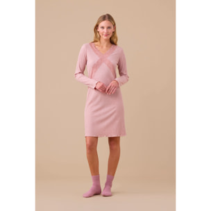 Camicia da notte donna in costina di viscosa articolo classic Noidinotte