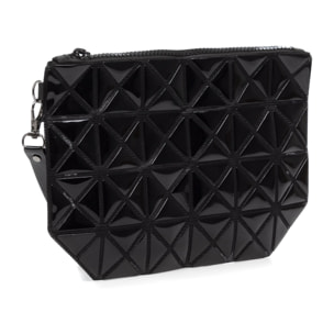 Zerbolò bolso clutch con diseño geométrico, de PVC.