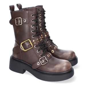 Bota de Tacón para Mujer, Comodas y Elegantes, Adornos de Hebillas
