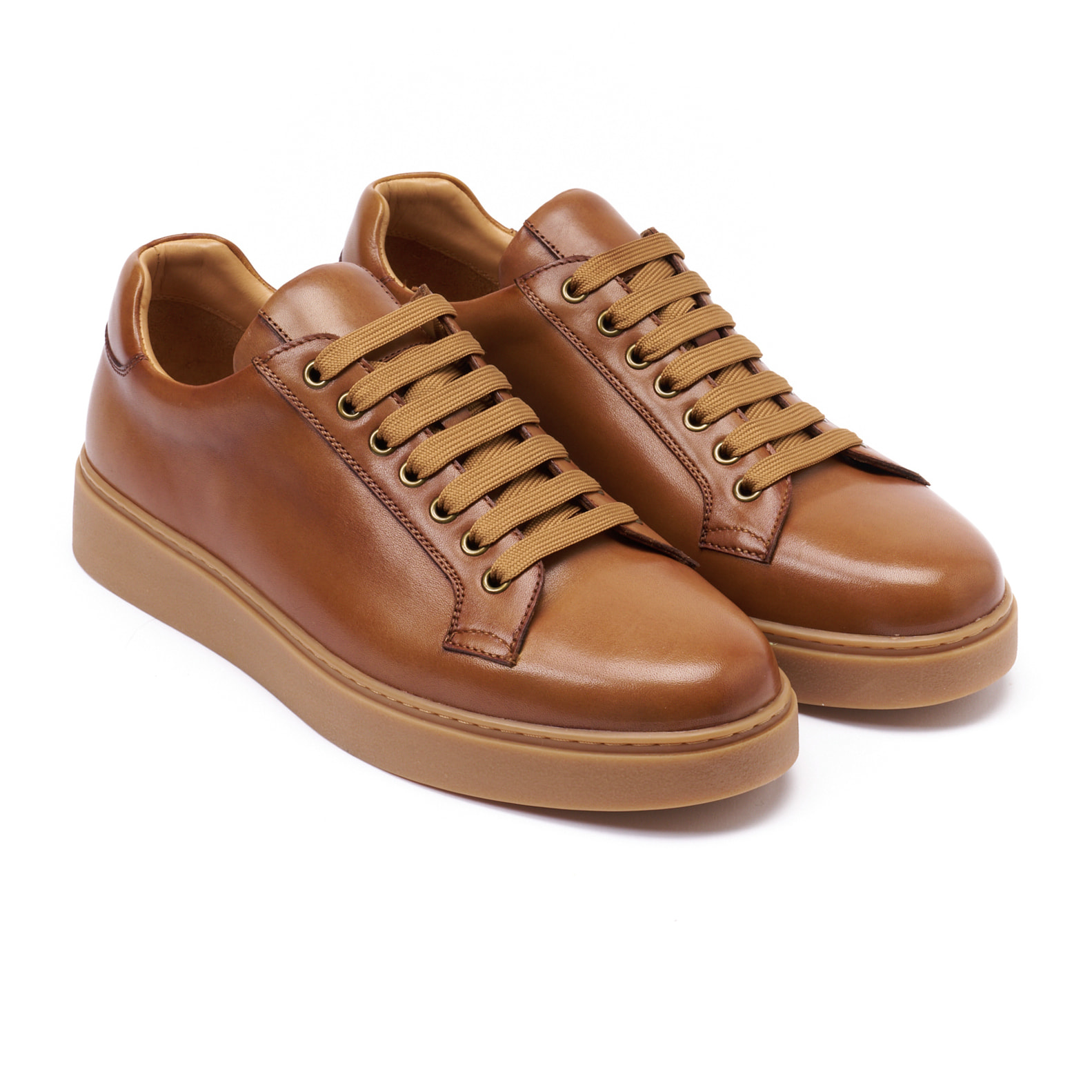 Sneaker British Passport Marrone