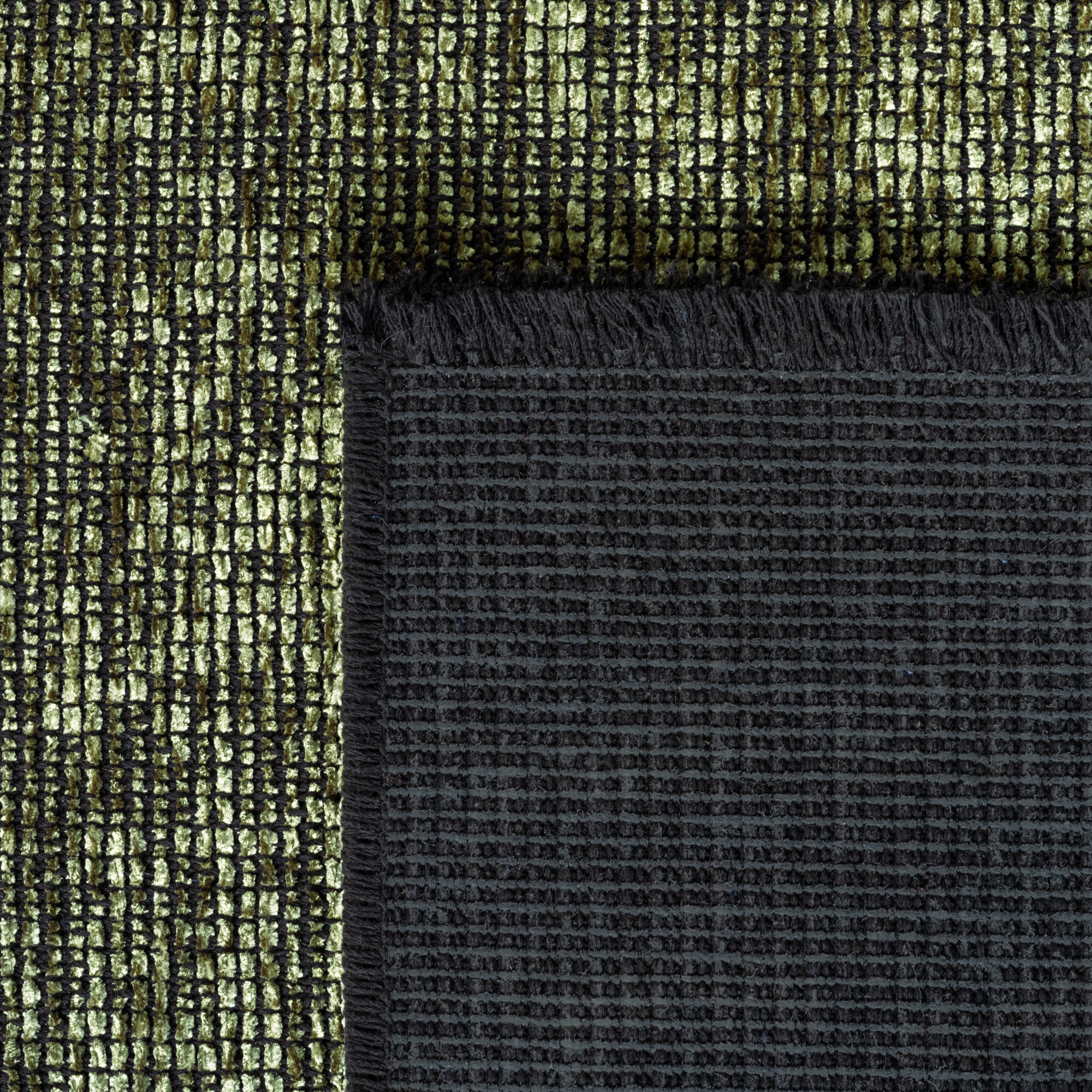 MIRA - Tapis de salon vert au design abstrait