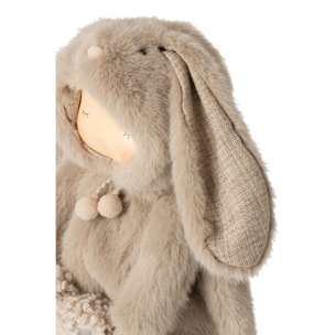 J-Line Enfant lapin et coq - polyester - marron