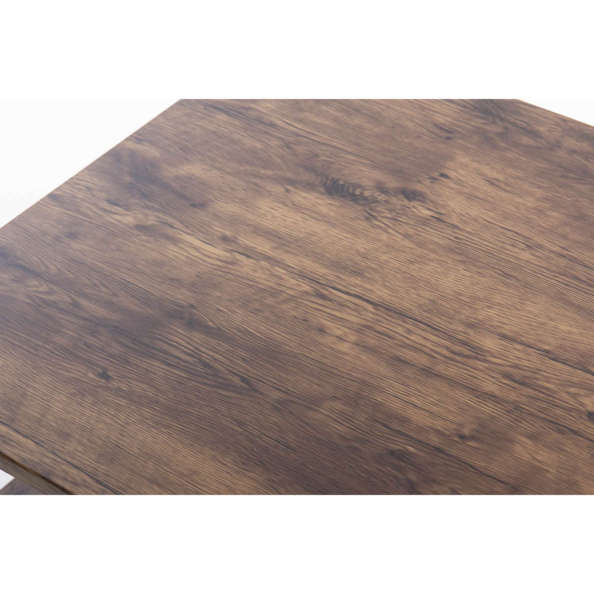 Mesa Auxiliar Madera Vintage 60x60x40 Cm