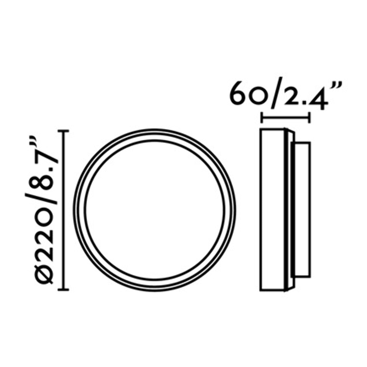 TOM 220 Aplique gris oscuro