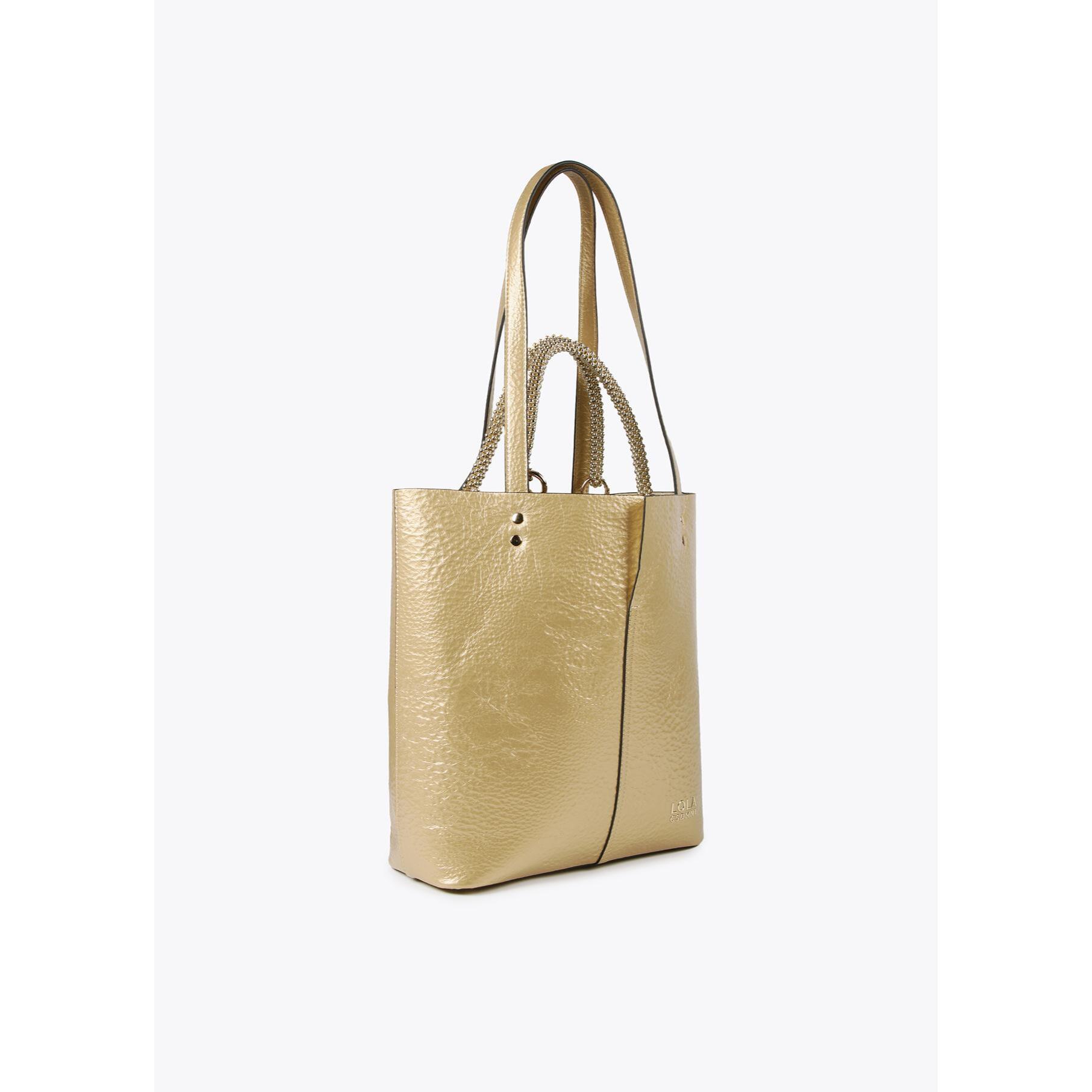 Borsa shopper metallizzata
