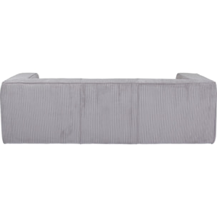 Canapé Cubetto 3 places Cord gris clair Kare Design