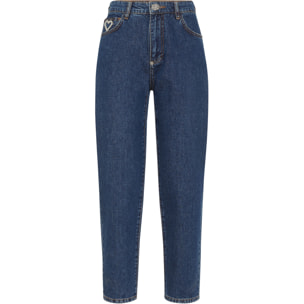 PHILIPP PLEIN Vaqueros Mom Fit HEART