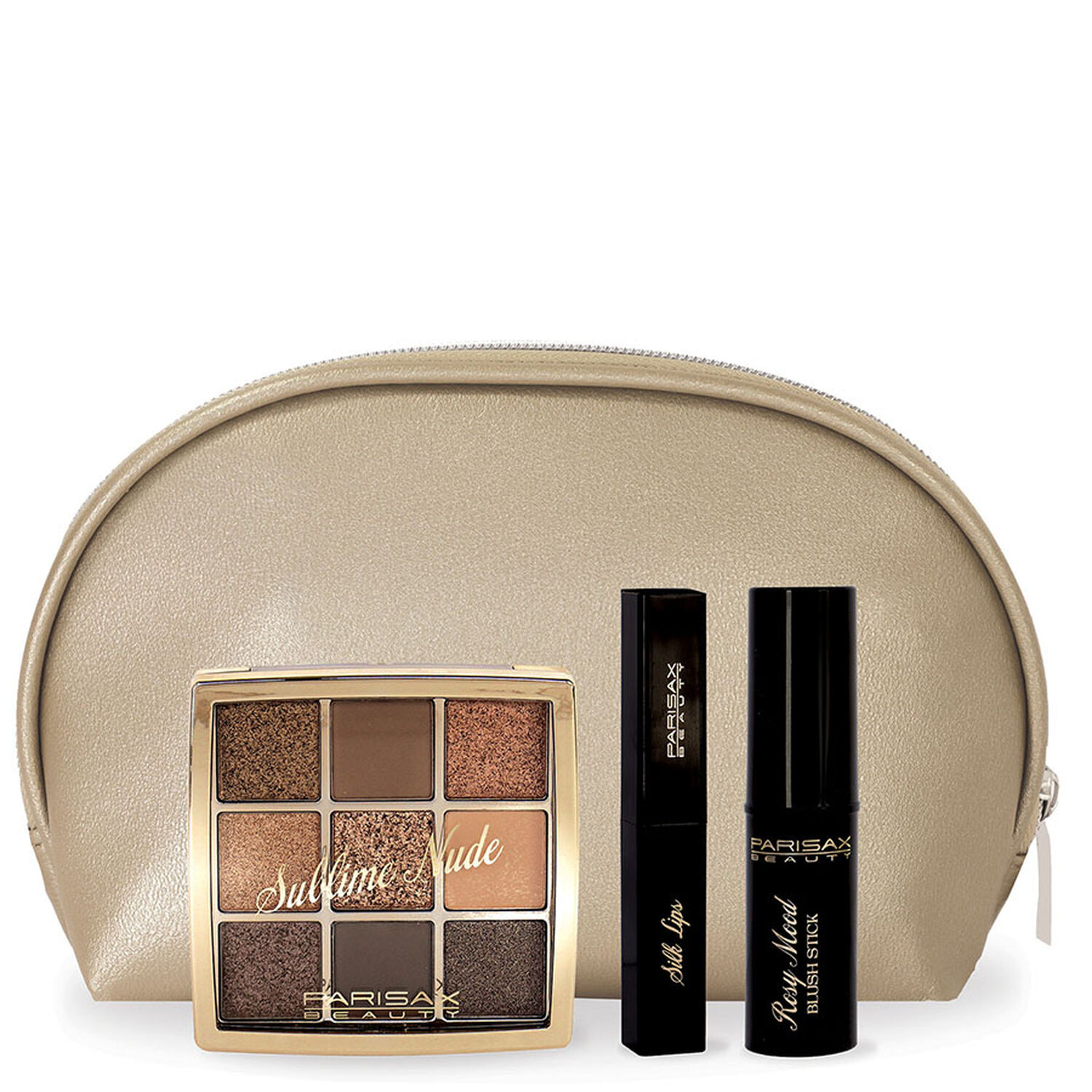 Magic Beauty - Coffret Palette Ombres à Paupière + Rouge à Lèvres + Blush Stick + Pochette