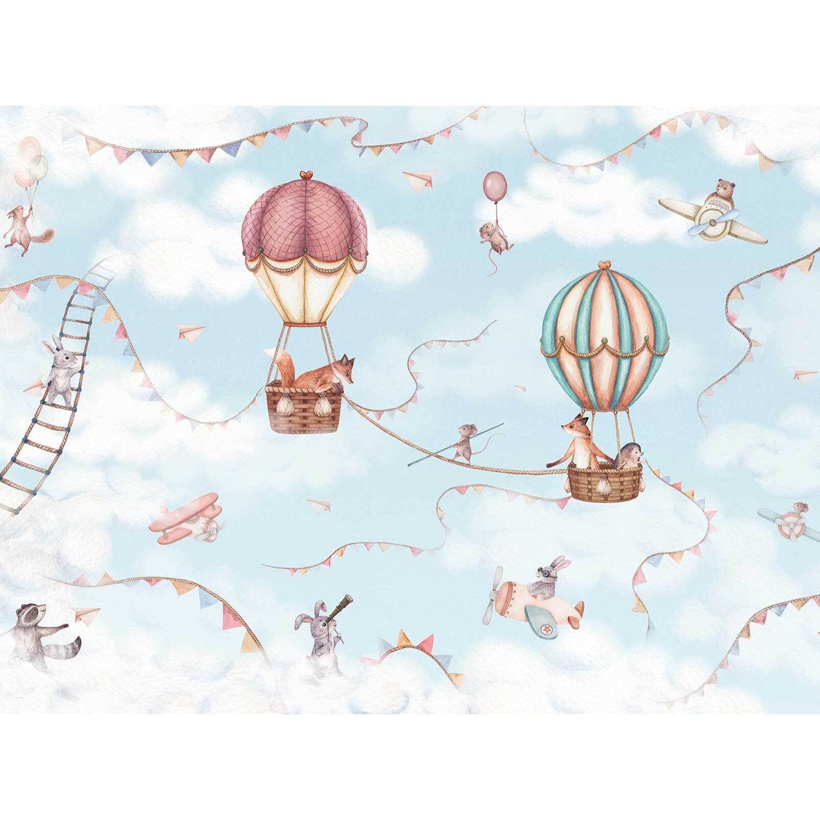 Papier peint nuages La Vie dans les Nuages Intissé