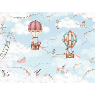 Papier peint nuages La Vie dans les Nuages Intissé