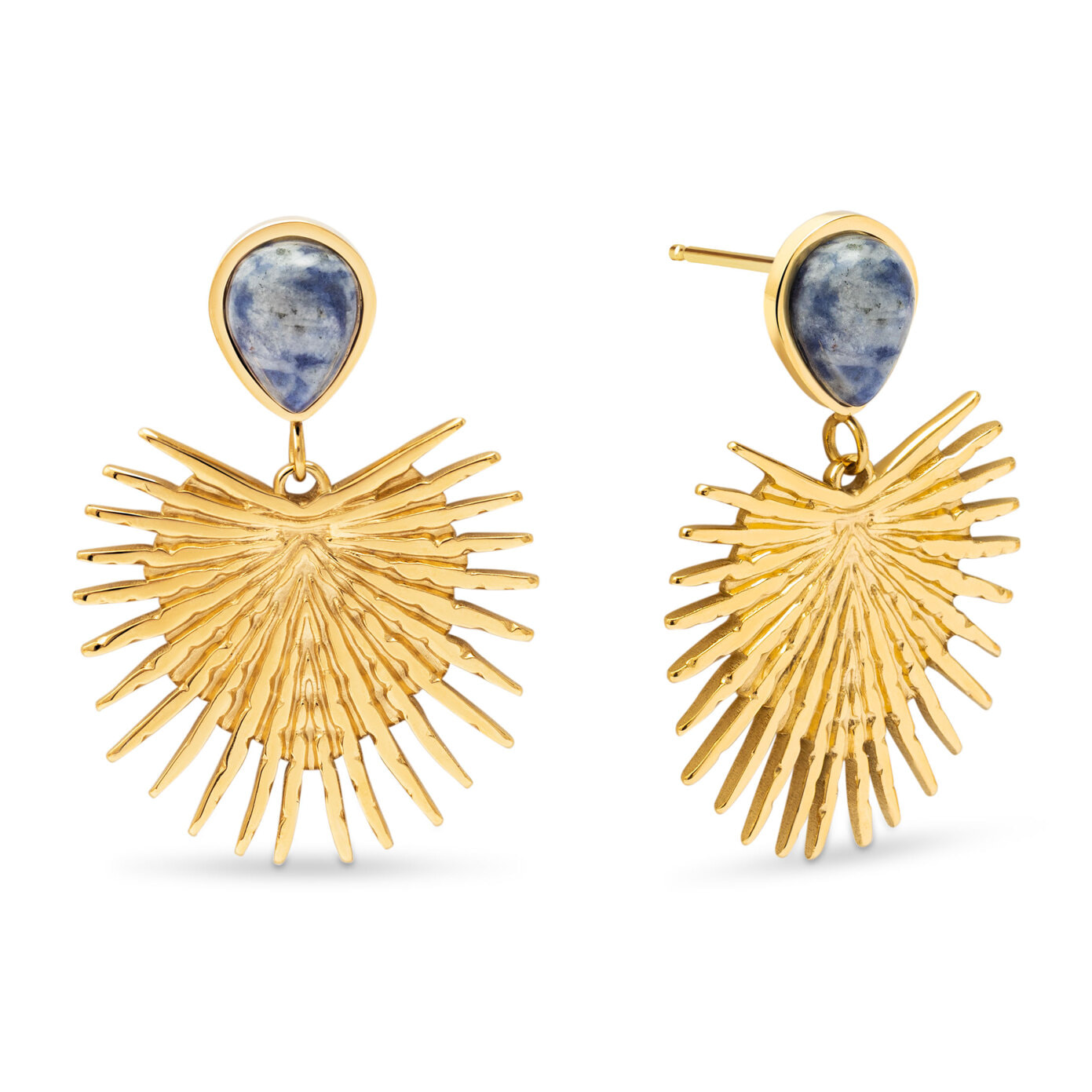 Pendientes Catalina Acero Baño Oro