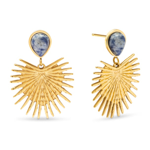 Pendientes Catalina Acero Baño Oro